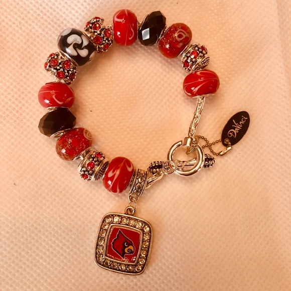 Handcrafted European Style Beaded Bracelet - Silver DaVinci Chain - Picture 6 of 11